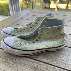 Converse Chuck Taylor Pastel Woven High-Top Sneakers Unisex W 11 M 9